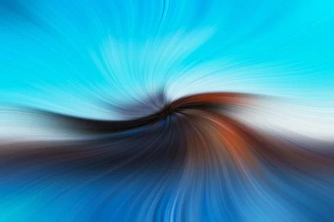 Abstract image composed of colored lines that create spirals Stock Photos