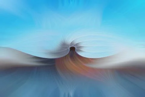 Abstract image composed of colored lines that create spirals Stock Photos