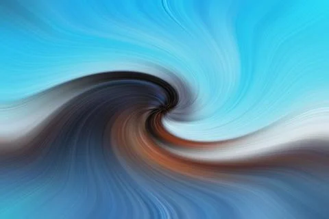 Abstract image composed of colored lines that create spirals Stock Photos