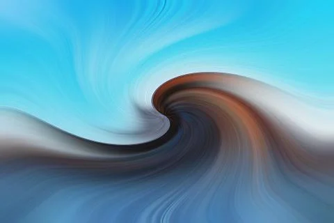 Abstract image composed of colored lines that create spirals Stock Photos