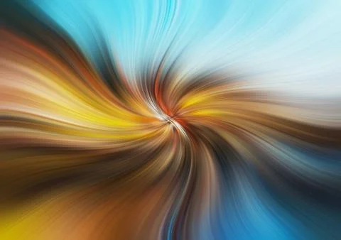 Abstract image composed of colored lines that create spirals Stock Photos
