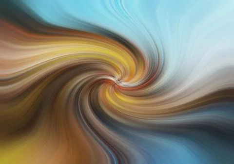 Abstract image composed of colored lines that create spirals Stock Photos