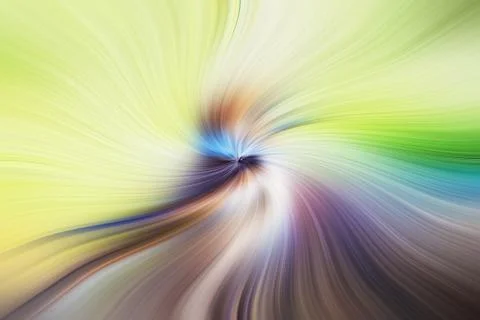 Abstract image composed of colored lines that create spirals Stock Photos