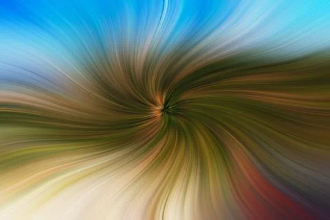 Abstract image composed of colored lines that create spirals Stock Photos