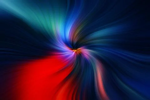 Abstract image composed of colored lines that create spirals Stock Photos