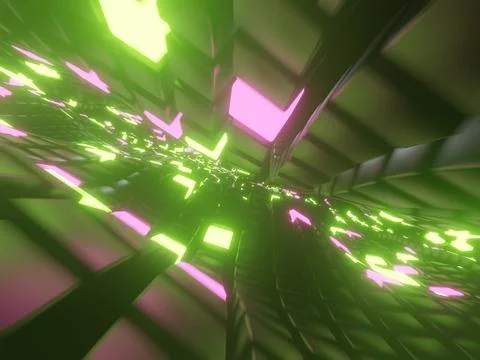 Abstract image of cubes background. 3d rendering. Stock Illustration