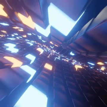 Abstract image of cubes background. 3d rendering, 1980 Stock Illustration