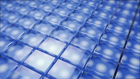 Abstract image of cubes background in blue toned Ilustración de archivo