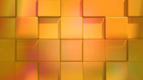 Abstract image of cubes background in yellow toned Stock Illustration