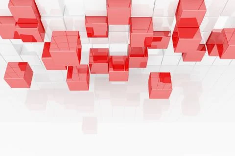 Abstract image of cubes Stock Illustration