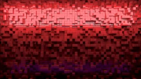 Abstract image of cubes pattern background with perspective Stock Illustration