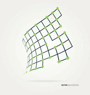 Abstract image of the curve contours Stock Illustration