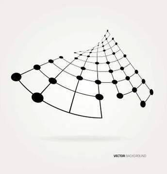 Abstract image of the curve contours Stock Illustration