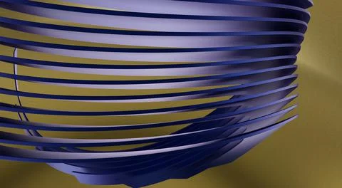Abstract image with curved elements in golden colors Ilustración de archivo