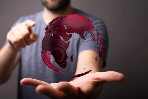 Abstract image with curved elements Stock Illustration