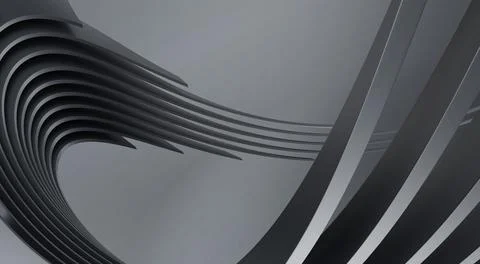 Abstract image with curved elements Stockillustratie
