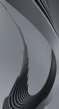 Abstract image with curved elements Illustrazione stock