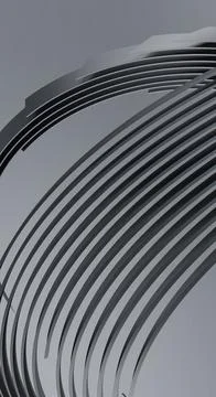 Abstract image with curved elements Illustrazione stock