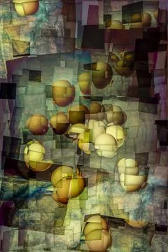 Abstract image of different geometric shapes Stock Illustration