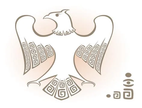 Abstract image of eagle. EPS10 vector illustration. Stock Illustration