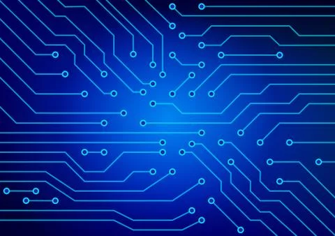 The abstract image of electrical circuits used in various devices Stock Illustration