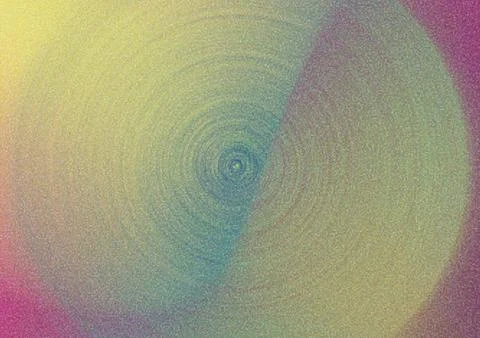 An abstract image featuring concentric circular shapes with a gradient of c.. Ilustração Stock