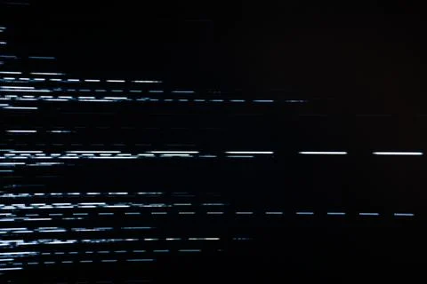 An abstract image featuring a digital glitch effect with horizontal Stock Photos