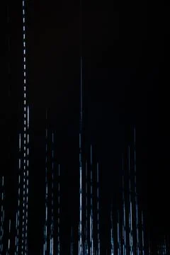 An abstract image featuring a digital glitch effect with horizontal Stock Photos