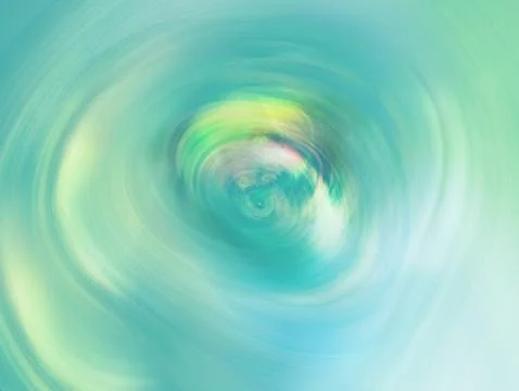 Abstract image featuring swirling wave shapes in a smooth gradient of green.. Stock Illustration