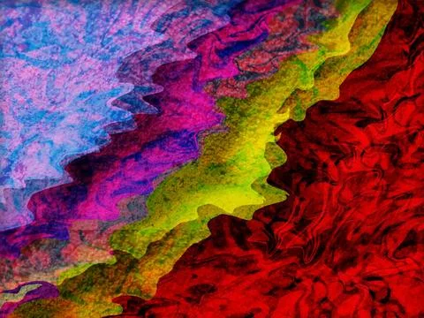 Abstract image featuring texture and pattern of vibrant colors Stock Illustration