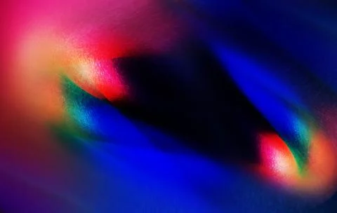 Abstract image featuring a vibrant interplay of colors, primarily red, blue.. Stock Illustration