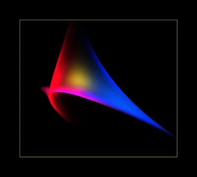 Abstract image featuring a vibrant pattern of multicolored shapes on a black bac Stock Illustration
