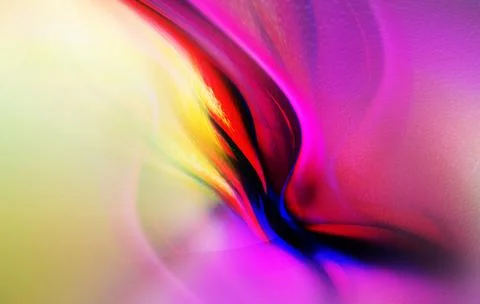 Abstract image featuring vibrant swirls and gradients of pink, purple, red,.. Stock Illustration