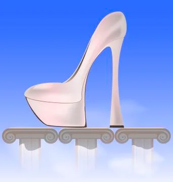 Abstract image of female Stock Illustration