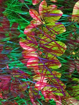 Abstract image of flowers Stock Illustration