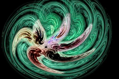 Abstract image : fractal vortex. Stock Photos
