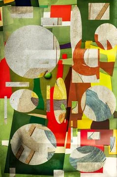 Abstract image with fragments of various objects Fotos Stock