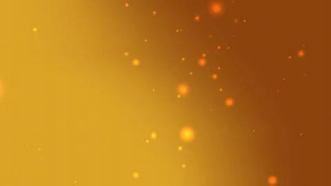 Abstract image of a gold background with orange sparkles Stock Illustration