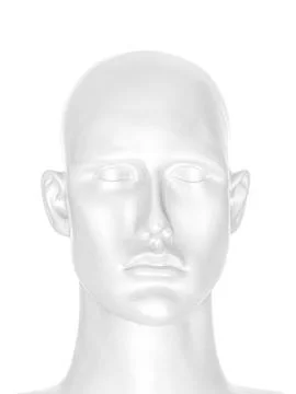 Abstract image of human face Stock Photos