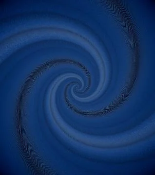 Abstract image of a hurricane made of small curved lines isolated on a black Stock Illustration