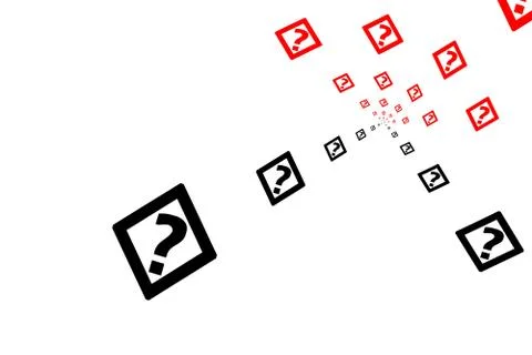 Abstract image of incomprehensibility, complexity of the problem Stock Illustration