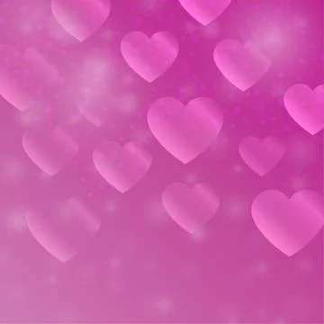 Abstract image love. Decorative object with hearts. Stock Illustration