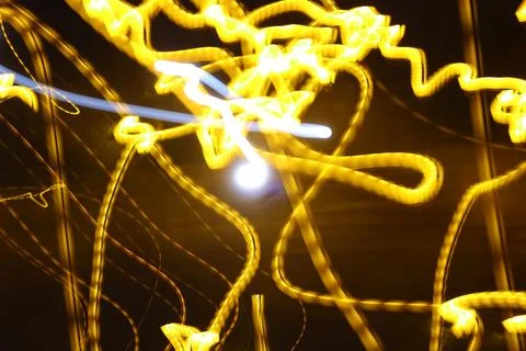 Abstract image of moving lights Stock Photos