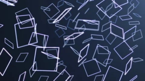 Abstract image of moving squares, Stock Footage 103333043