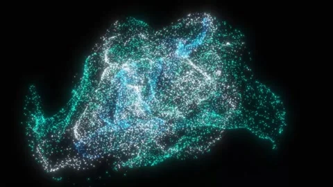 Abstract image of a moving vortex of stars 動画素材 329319378