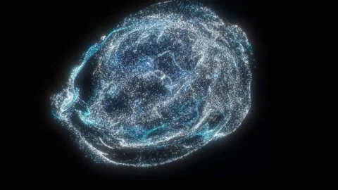 Abstract image of a moving vortex of stars 動画素材 329319381