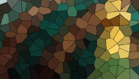 Abstract image of multicolored mosaic on the glass. Stock Illustration