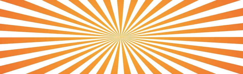 Abstract image, orange rays of the sun on a white background - Vector Illustrazione stock