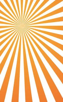 Abstract image, orange rays of the sun on a white background - Vector Stock Illustration