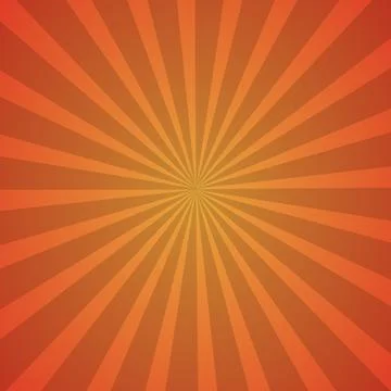 Abstract image, orange rays of the sun on a red background - Vector Illustrazione stock